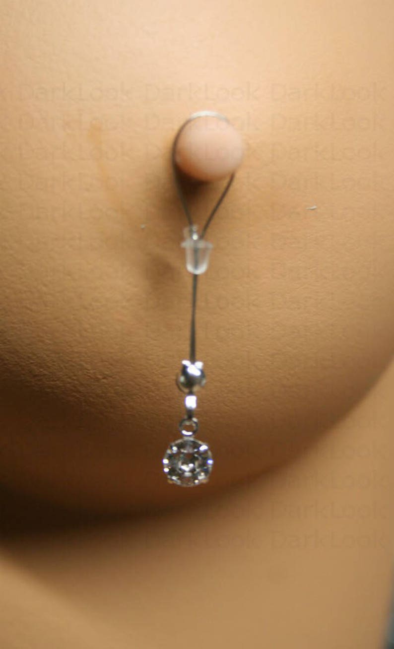 fake Nipples piercing jewelry,Zircon image 2