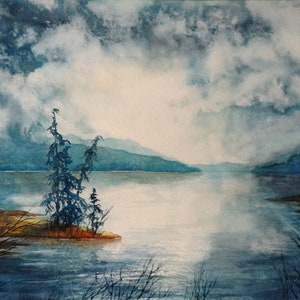 Limited Edition Print &quot;Light on Blue Lake&quot;