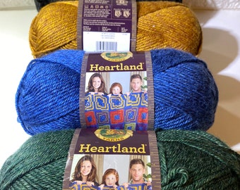 Lion Brand Yarn Low Tide Knitting Destash Crochet Supplies Discounted Color Destash Sunset 211-403 3.5oz