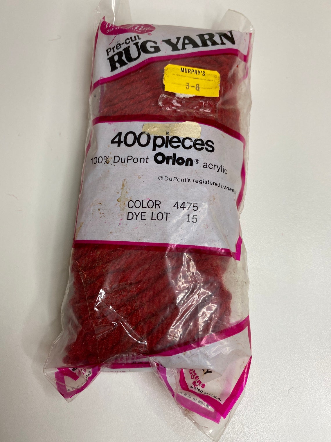 Vintage Latch hook rug yarn lots of color to choose pre cut Etsy