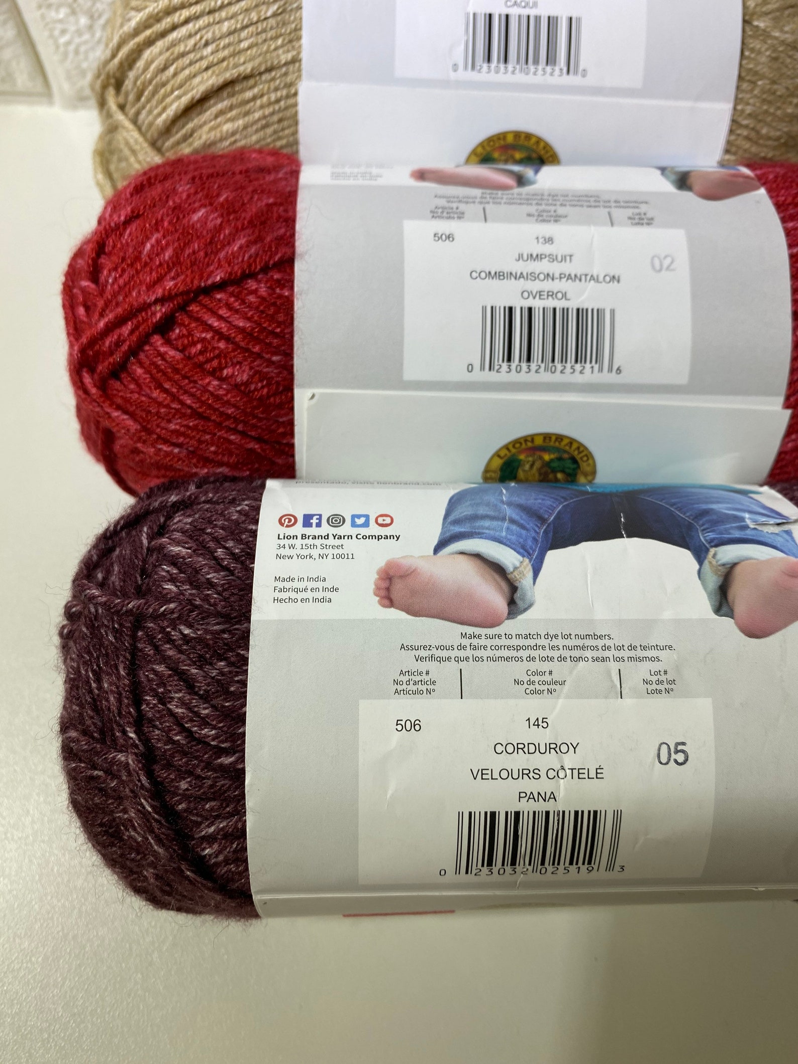 Jeans Yarn From Lion Brand Yarns 100 Acrylic 3.5 Oz 100g Etsy