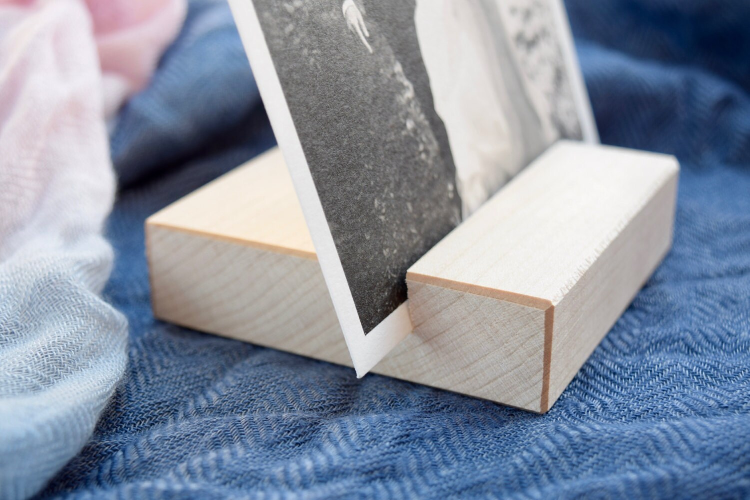 Stand Photo Maple | Support d'image en Bois Photo Print Stand d'affichage de Clair Bloc Cadeau Minim