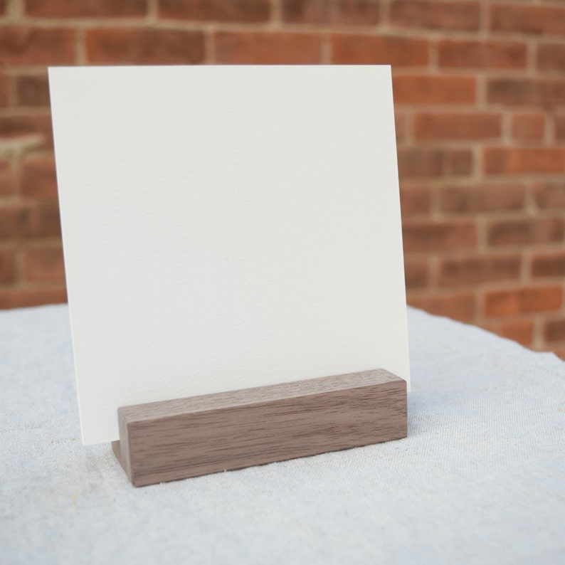 Wood Table Number Holders Set Walnut Wood Wedding table Etsy