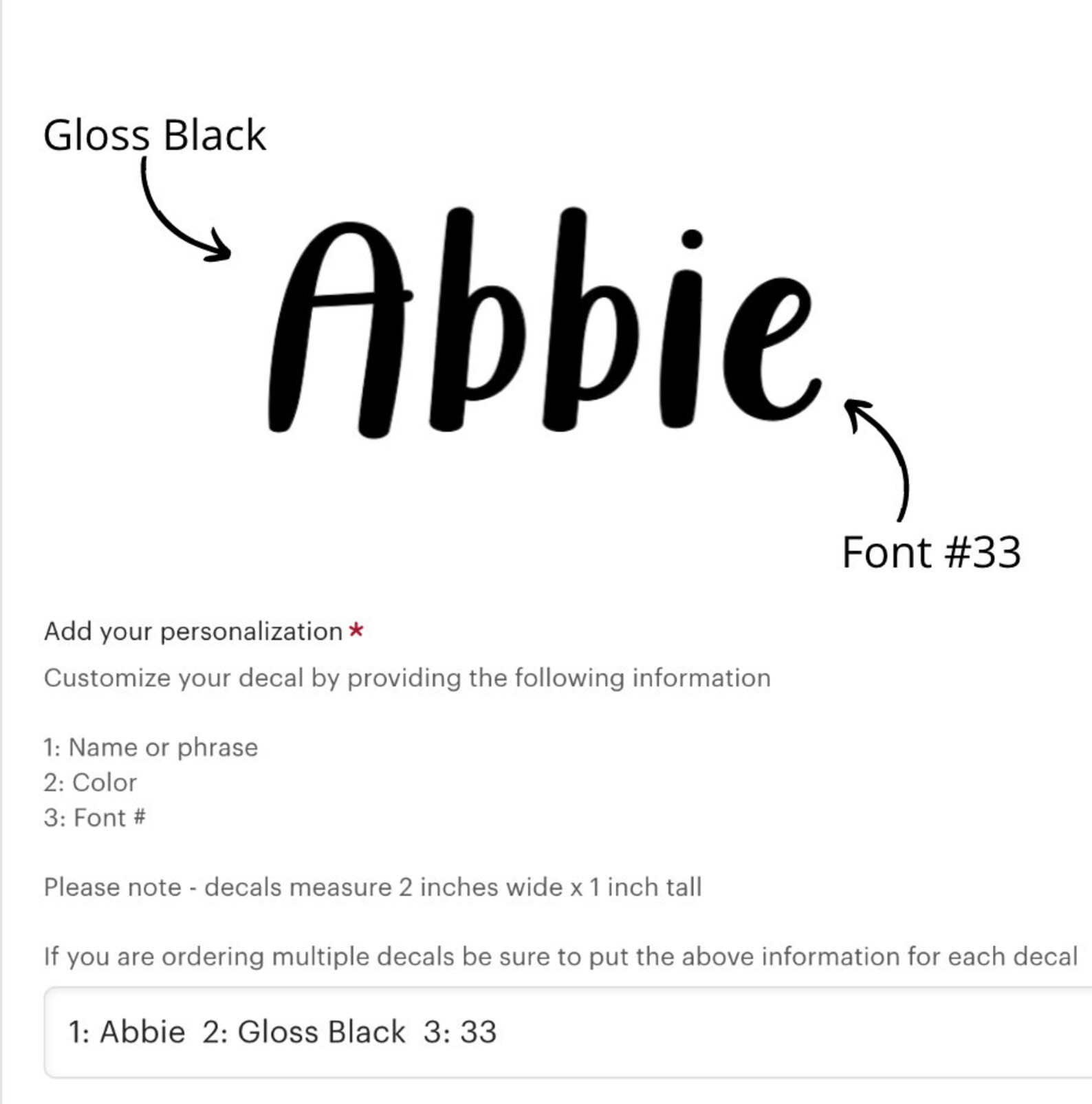 Custom Name Decal Shot Glass Decal Small Name Decal for Etsy