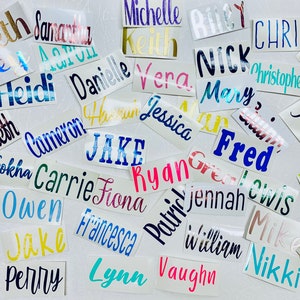 Small Personalized Name Decals