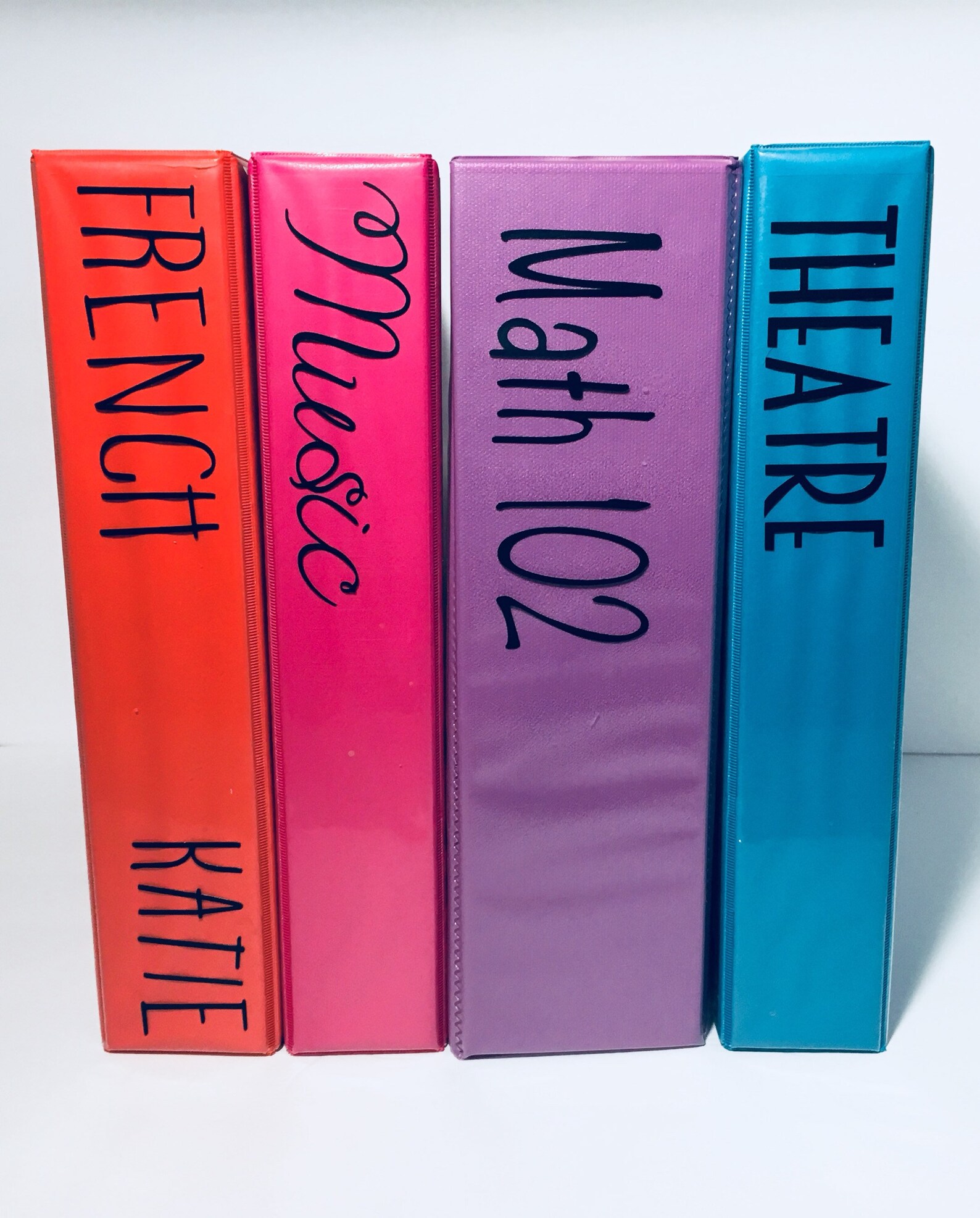 Binder Label Binder Subject Decal Student Name Label Etsy