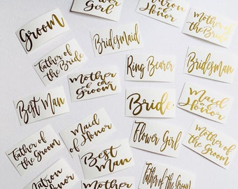 Bridesmaid Gift Decal | Champagne Decal | Bridesmaid Proposal Decals | Wedding Decal | Bride Decal | Personalized Wedding Party Decals