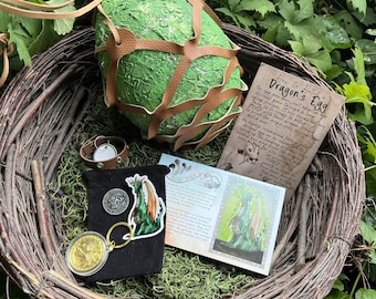 Forest Bundle! Hatchable Dragon Egg, Treasure, Collar, and Carrier