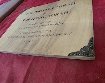 Written and Living Torah sign