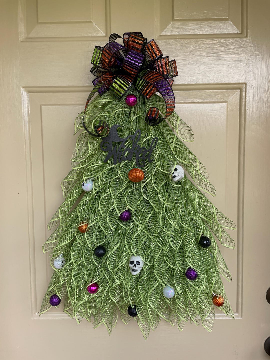 Lime Green Halloween Tree (new for 2024)with or Without Lights and ...