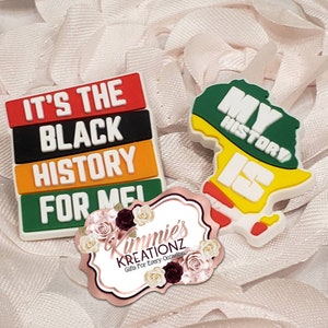Black History Shoe Charms