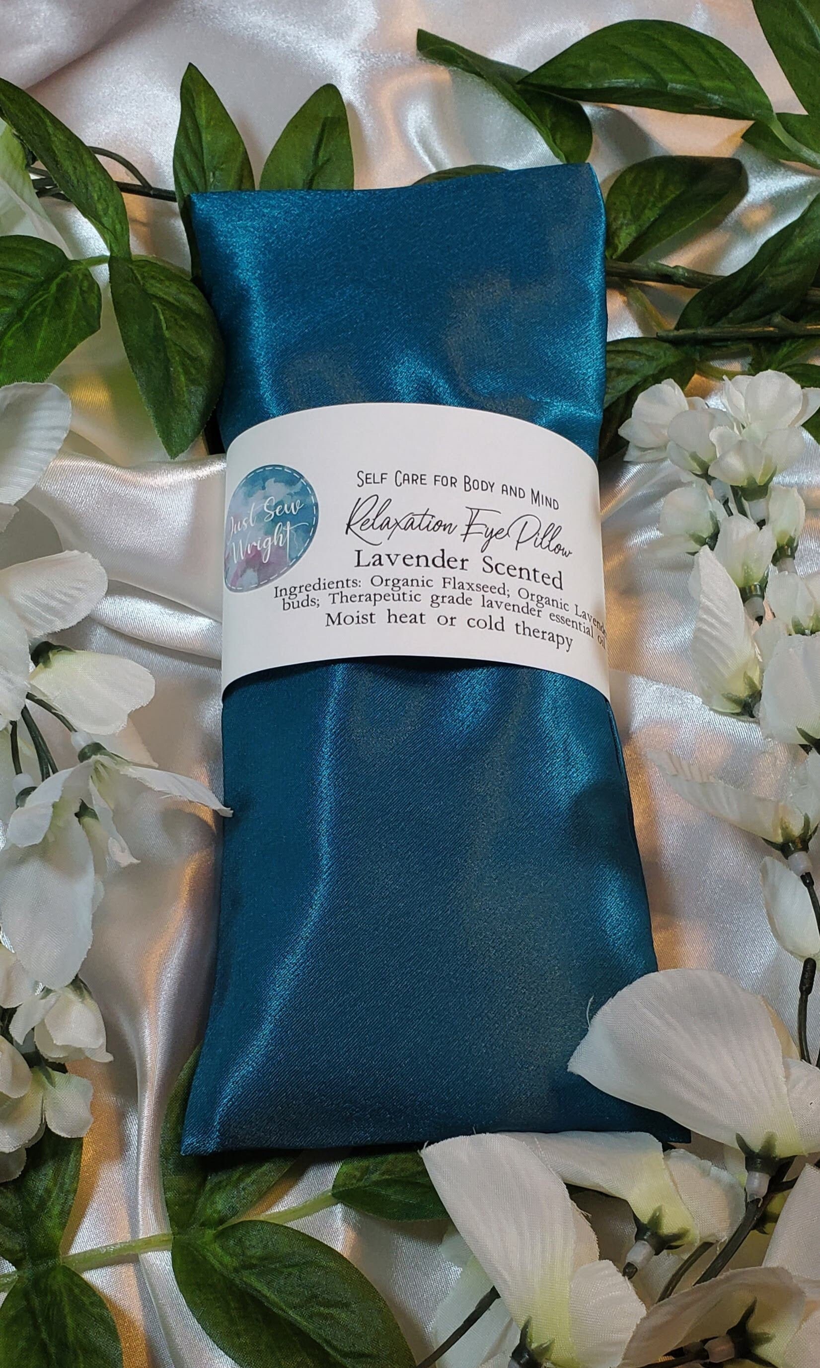 Satin Eye Pillow Lavender Eye Pillow Aromatherapy Eye Etsy