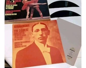1973 Italy STRAVINSKY Great Ballet 3LP "Rite of Spring, Petrouchka, Firebird"
