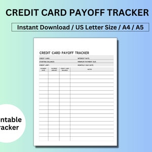 Pagamento de cartão de crédito, rastreador de pagamento de dívidas, planejador financeiro para ajudar a pagar dívidas, download digital