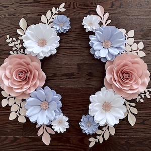 Daisy Roses Paper Flowers, Decorazione da parete con fiori di carta per la cameretta dei bambini, Daisy per la cameretta dei bambini, Fiori di carta, Fiori di carta per la cameretta dei bambini, Daisy per il primo compleanno