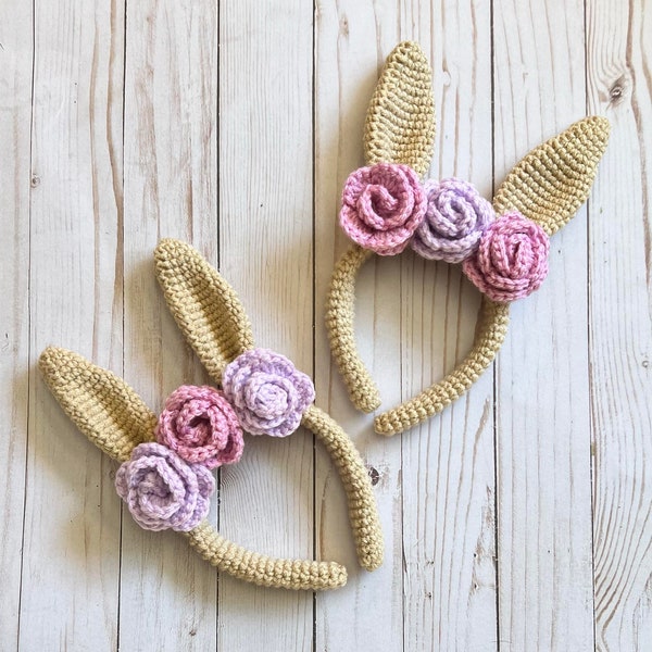 Bunny Ears | Easter | Bunny Headband | Spring | Flowers