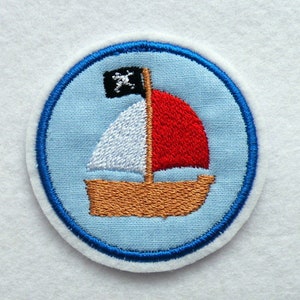 Button Patch Pirate Ship