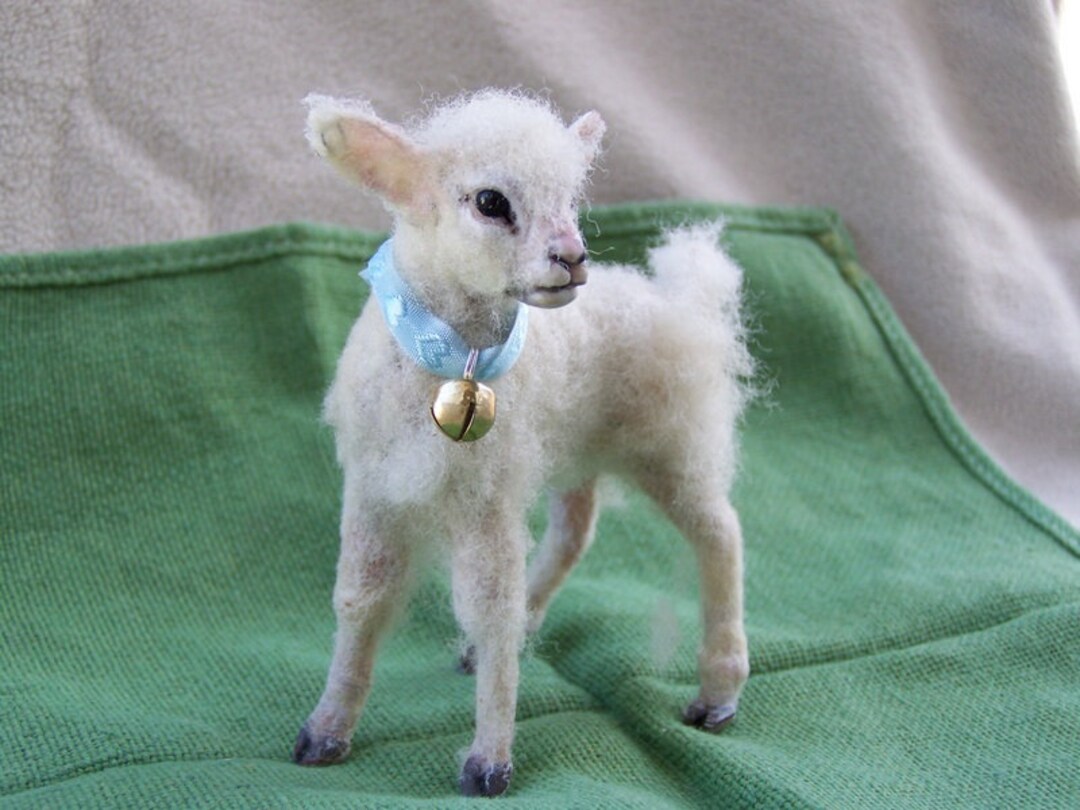 Made to Order OOAK Miniature Dollhouse Spring Easter Lamb by Malga - Etsy