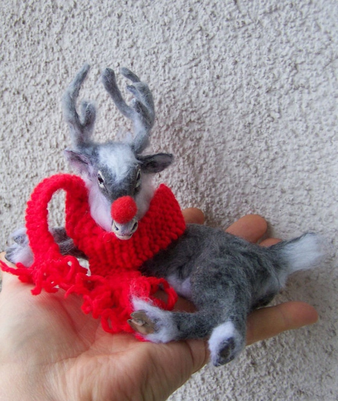 MADE to ORDER Dollhouse Miniature Rudolph the Red Nosed Reindeer ...