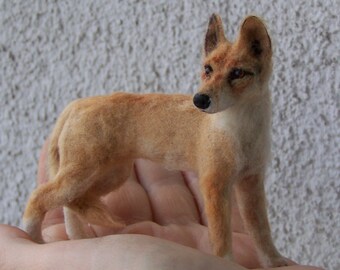 Ooak Dollhouse Miniature  Australian dingo dog by Malga - ready for ship
