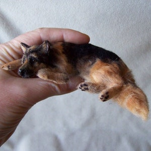 MADE TO ORDER Custom Miniature Dollhouse german shepherd by Malga