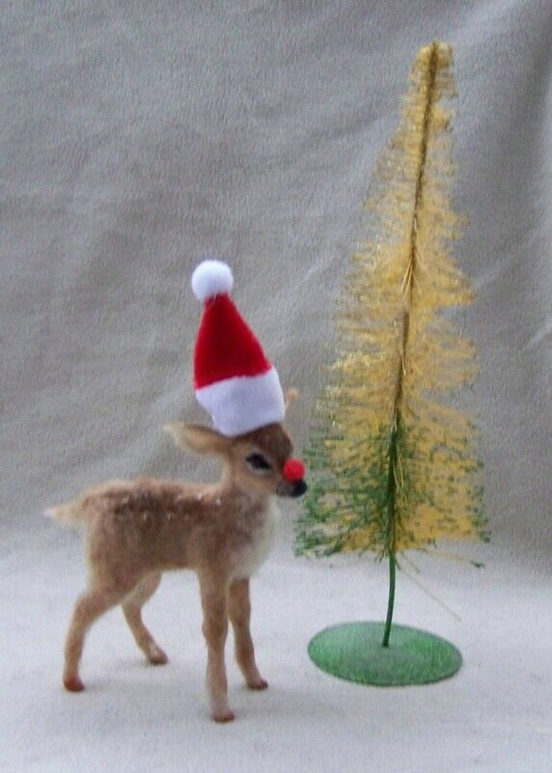 Made to Order Ooak Dollhouse Miniature Rudolph the Red-nosed Reindeer ...