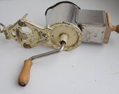 Vintage antique Swedish cast iron table Grater mill in working condition.