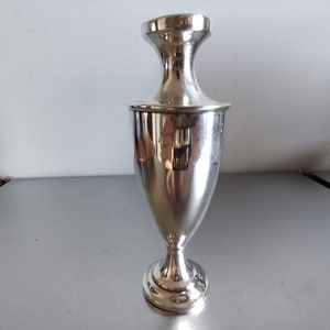 Antique Art Deco Vase Vintage Silver Plated Flower Small Vase/  Urn/ Cup  marked G. HG NS