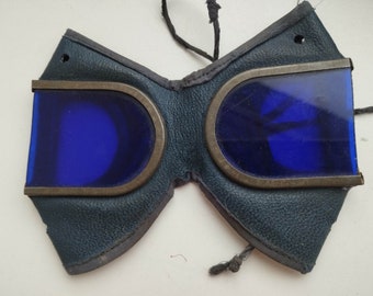 Old Vintage piloto sueco soldadura gafas de sol teñidas de azul