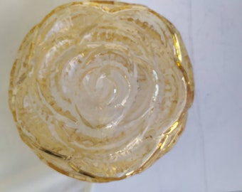 Deutscher Vintage Lüster Glasschirm für Limburg Deckenleuchte Unterputz