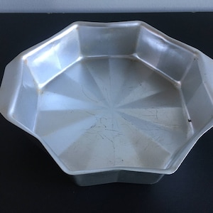Forma do pieczenia Vintage Aluminiowa ośmiościenna forma do ciasta Forma do ciastek Metalowa duża forma do ciastek Naczynia do pieczenia Artykuły rzemieślnicze Rustykalna kuchnia