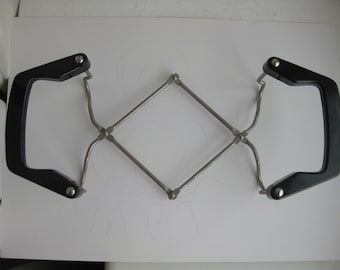 vintage Western Germany Gufa casserole cradle , Casserole Caddy , Holder with bakelite handles