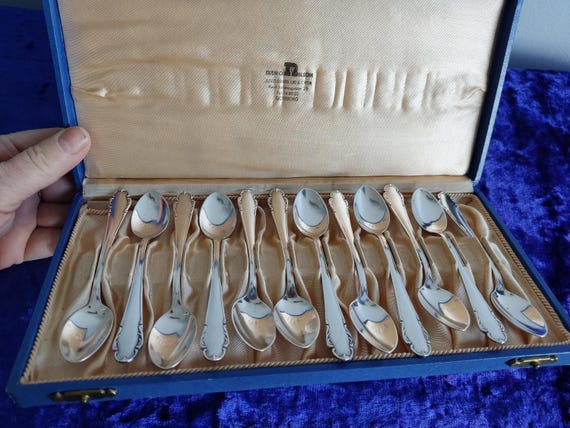 Vintage Set of 12 Coffee Spoons,extra PRIMA NS 60 ALP Haga Sweden