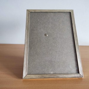 Silver Plated Vintage  Juden Denmark  Brass Photo Portrait Frame Metal Photo Frame with original Convex glass, 1950s Home decor