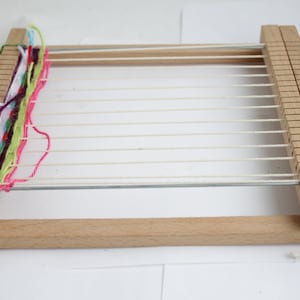 Vintage Wooden Swedish Tabletop Weaving Loom in working condition Micki