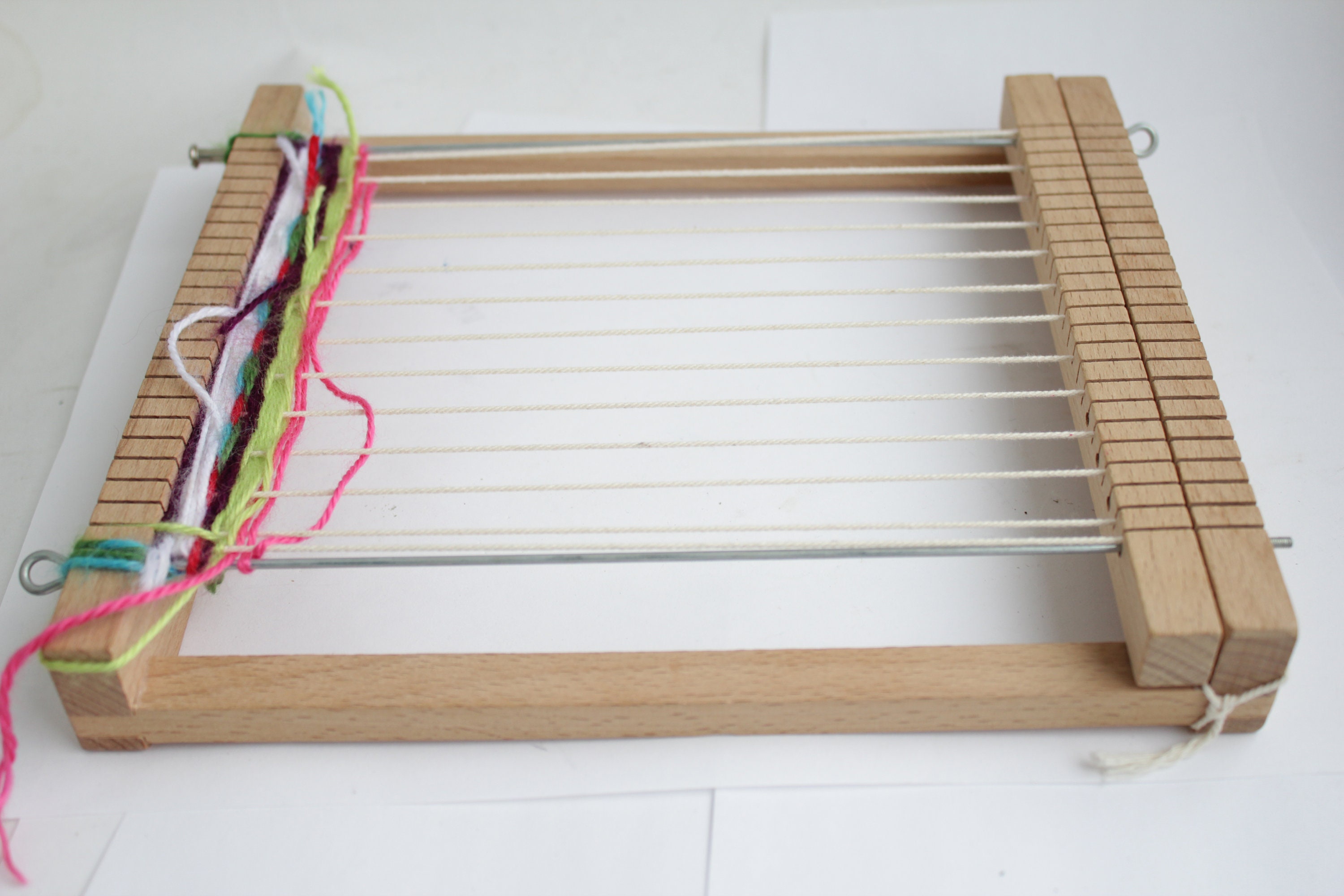Vintage Wooden Swedish Tabletop Weaving Loom in Working Etsy UK