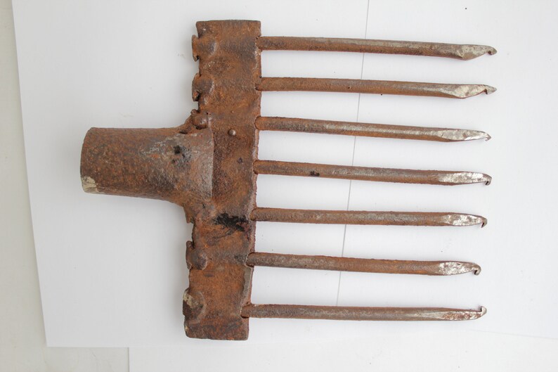Vintage Rustic handmade fish harpoon gig spear antique
