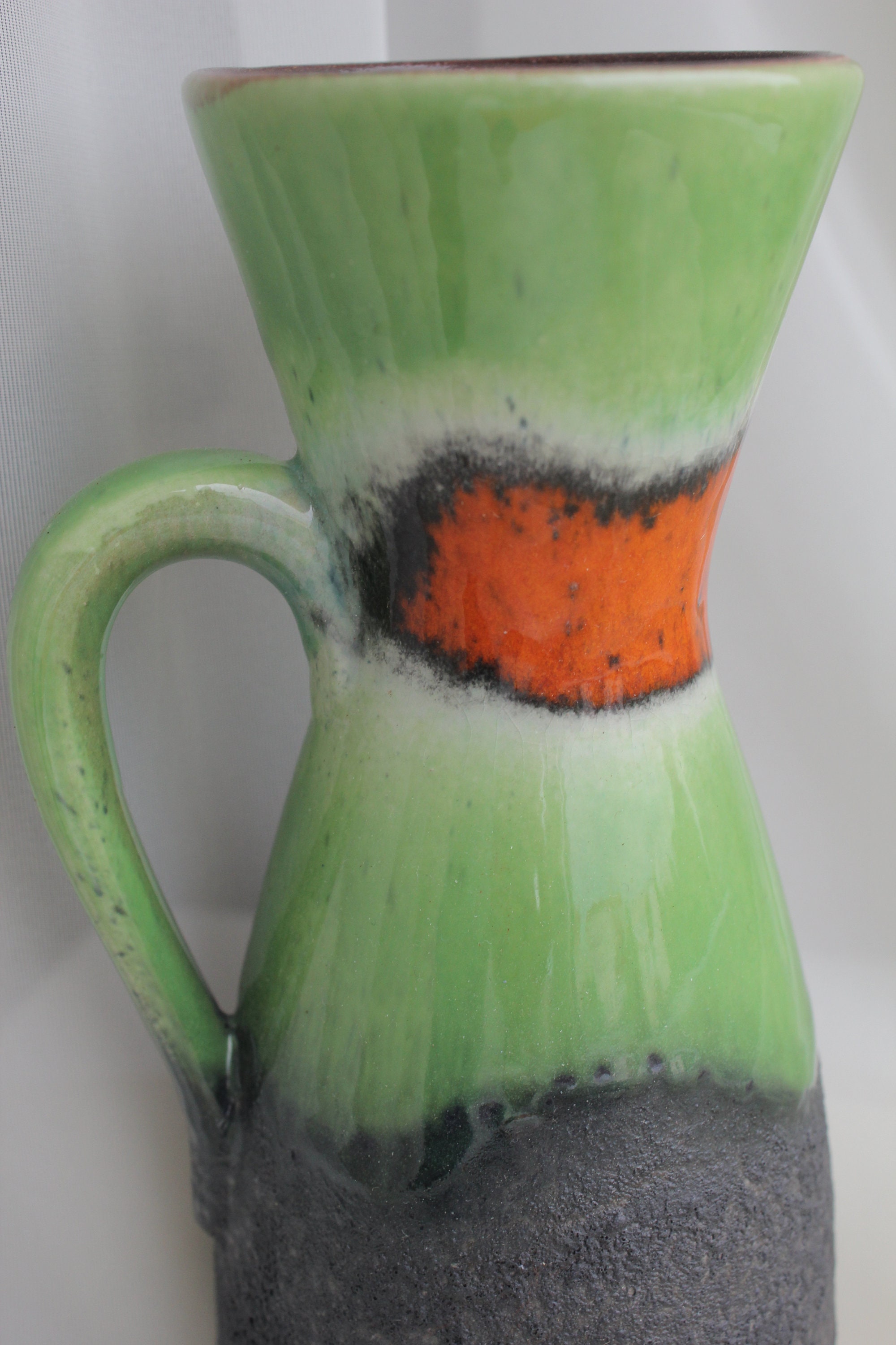 1960s German Vintage Ceramic Flower Vase Bay Retro Mid Etsy