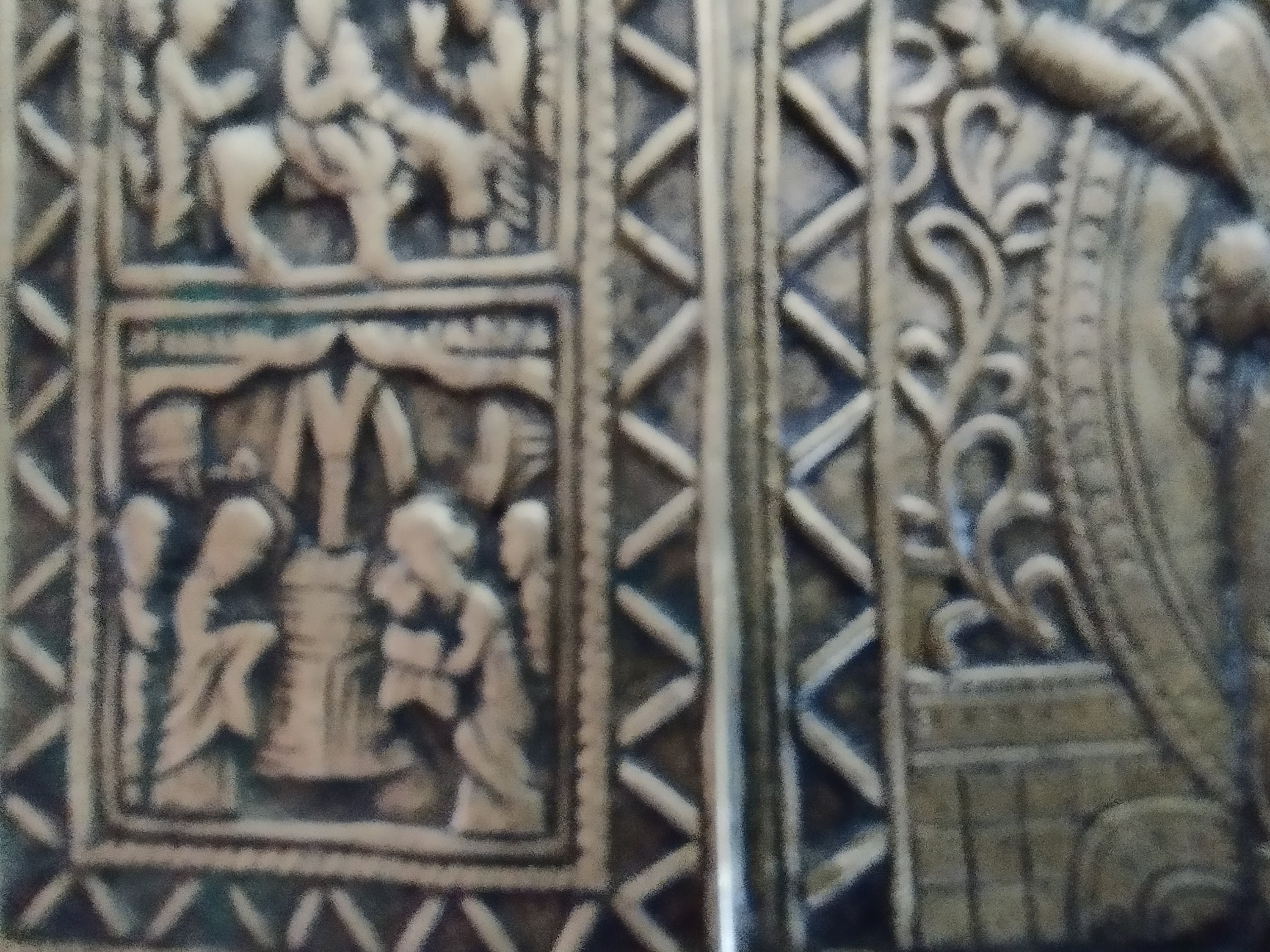 Antique XIX Century RUSSIAN Bronze Icon