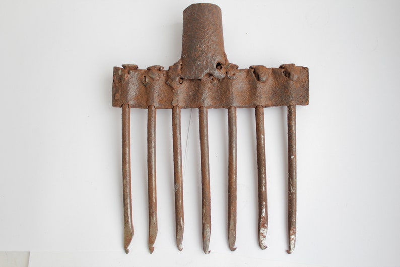 Vintage Rustic handmade fish harpoon gig spear  antique