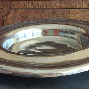 Big Vintage Swedish handmade Pewter bowl  Sweden Scandinavian metal art Swedish Pewter Handicraft Decorative gift Nordic style