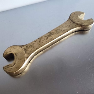 old vintage large heavy  Wrench  Brass Non-sparking 24/27 1940s