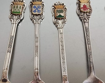 ✴︎Bing 9'4\" Silver Spoon USED✴︎ケース、フィンセット Vintage Sterling Silver Souvenir Spoon Ancient Egypt Pharaoh