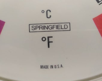 Thermomètre / hygromètre Springfield vintage - Station météo