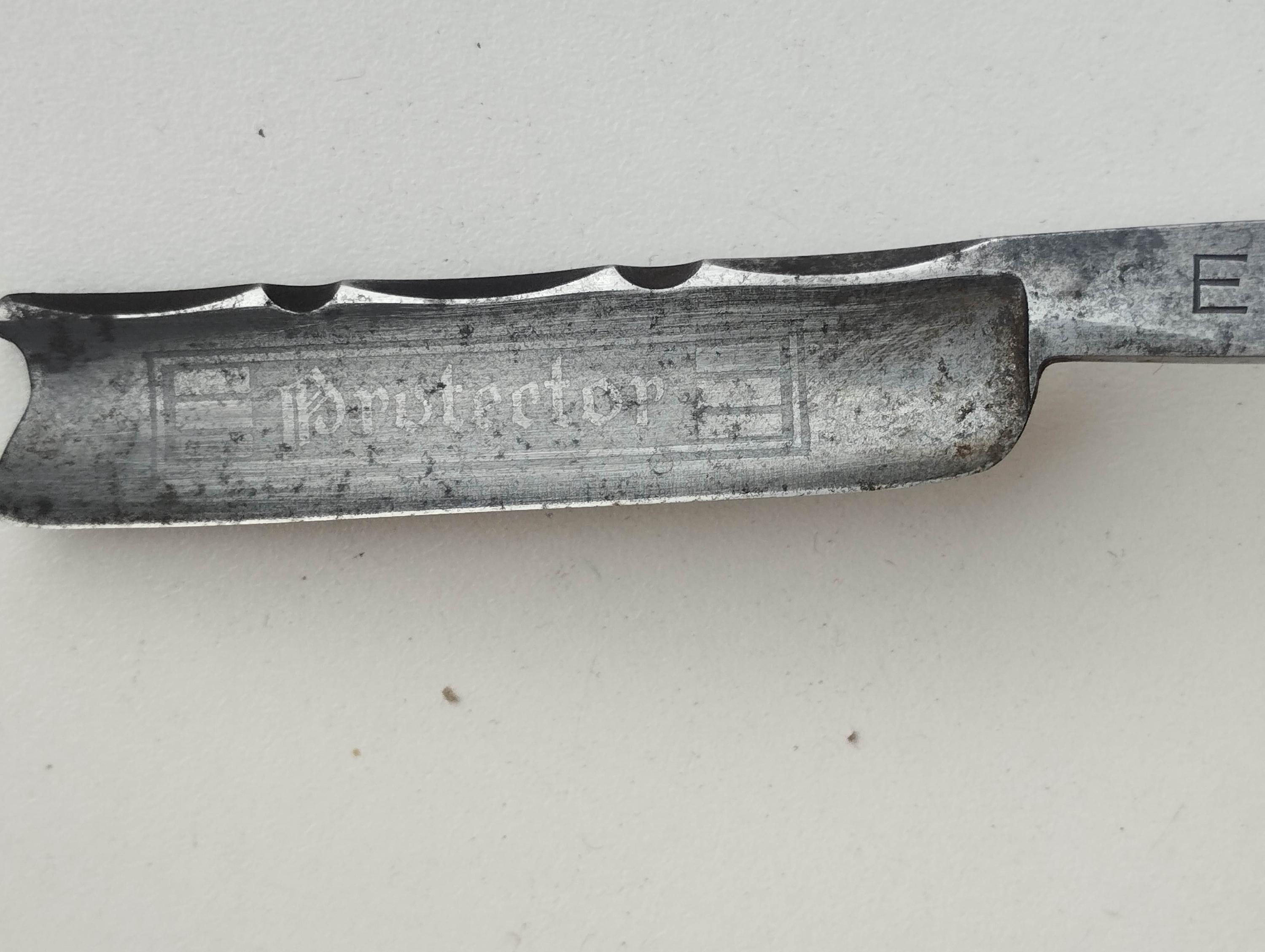 Ern Protector Razor Rare Used Straight Razor Wald Solingen Ern 445 Protector GERMANY With ...