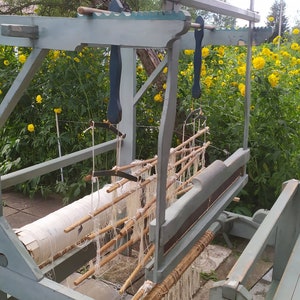 Antique  Large Swedish floor Weaving Loom in working condition