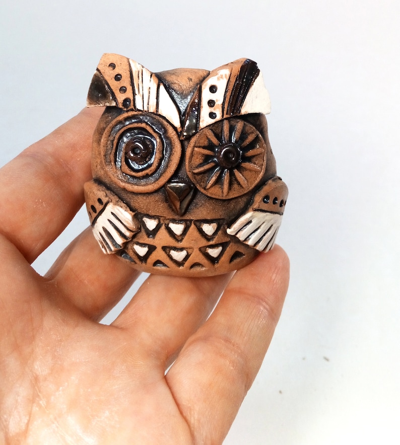 home Art ceramic Art sculpture Figurative sculpture Teacher gift Ceramic sculpture Ceramic owl Owl lovers Owl sculpture Little Owl
