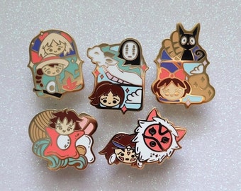 Studio Ghibli Enamel Pins