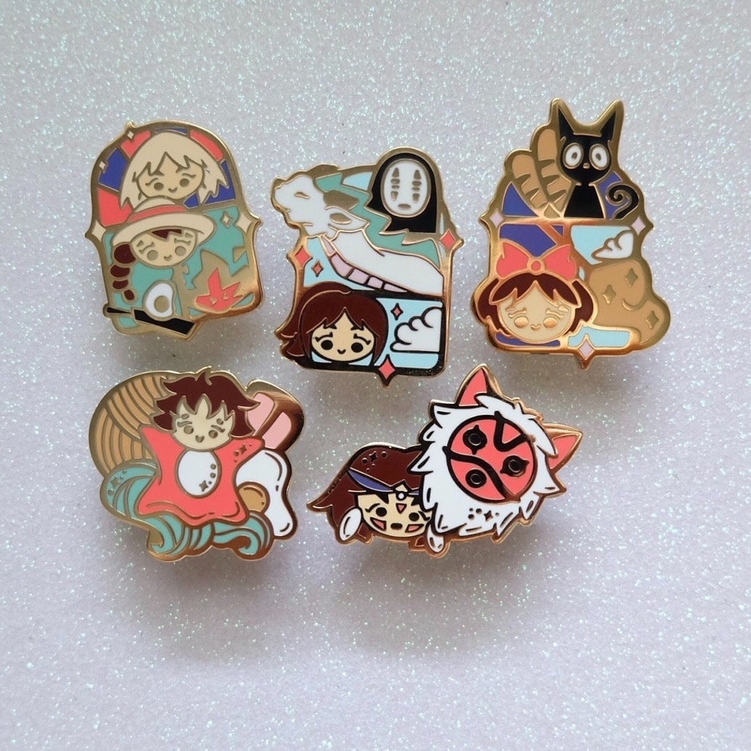 Studio Ghibli Enamel Pins Etsy