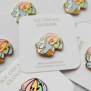 Ice Cream Clouds Enamel Pins image 6